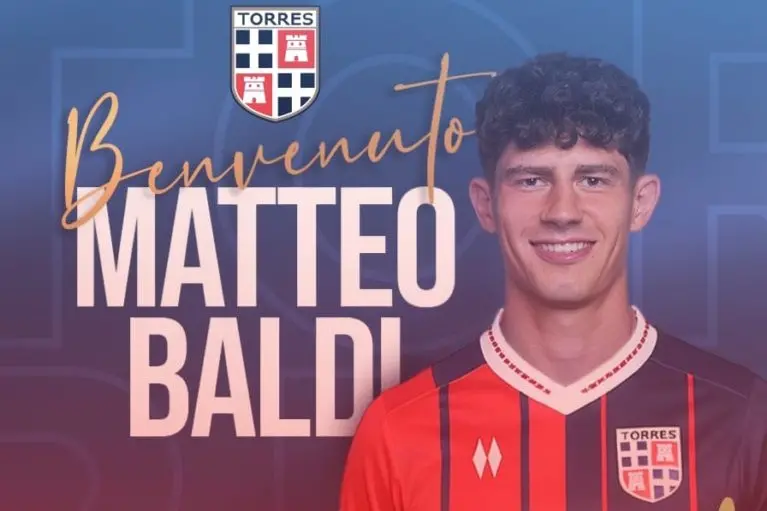 Il neo rossoblù Matteo Baldi (foto Torres)