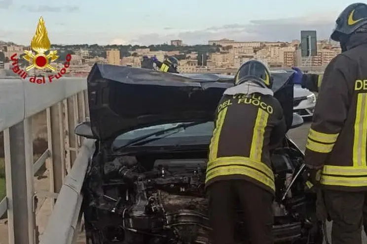 (foto vigili del fuoco di Cagliari)