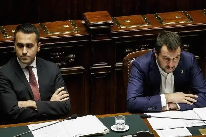 Di Maio e Salvini (archivio L'Unione Sarda)