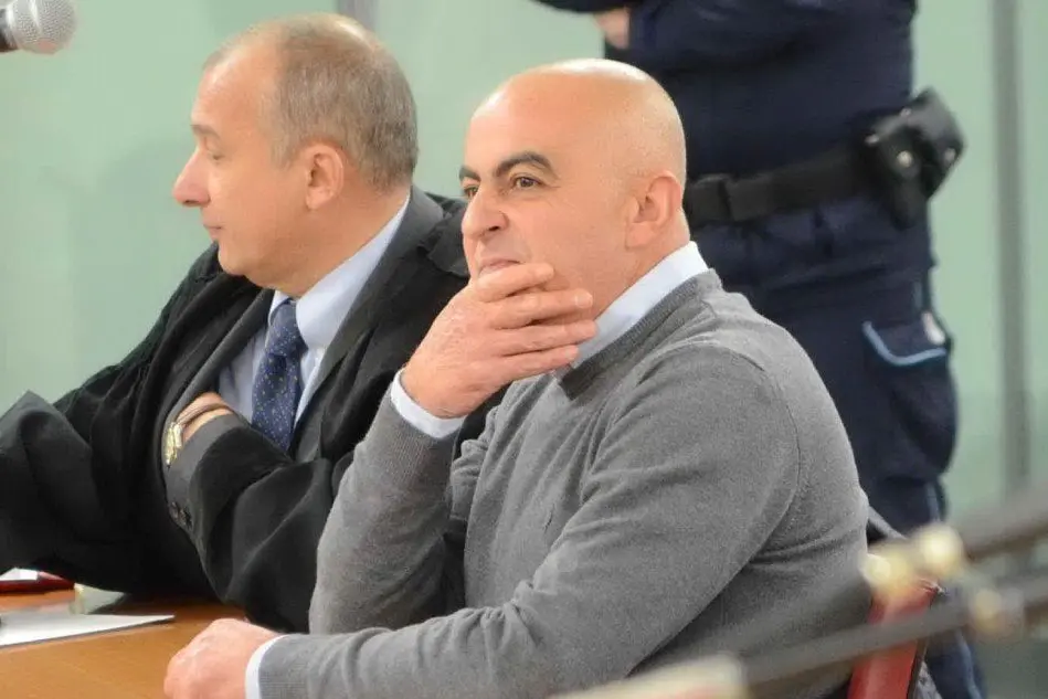 Francesco Rocca durante l'udienza in orte d'assise d'appello per l'omicidio di Dina Dore