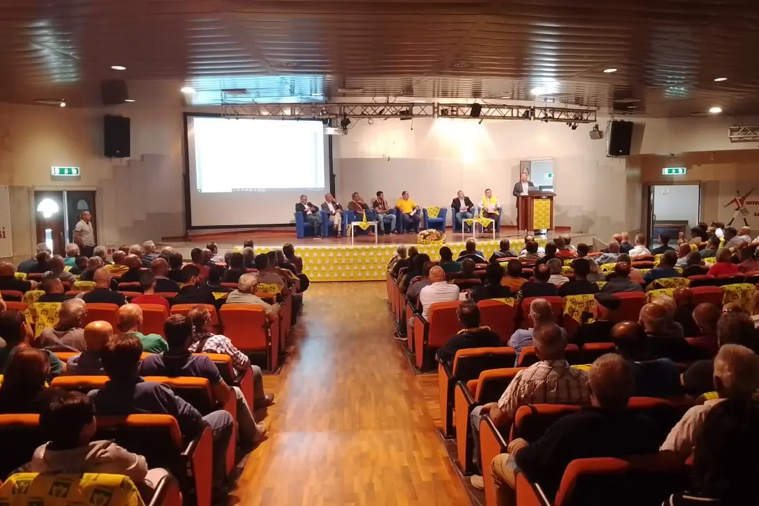 L'assemblea Coldiretti di oggi alla Fiera di Cagliari (Foto E.Concas)