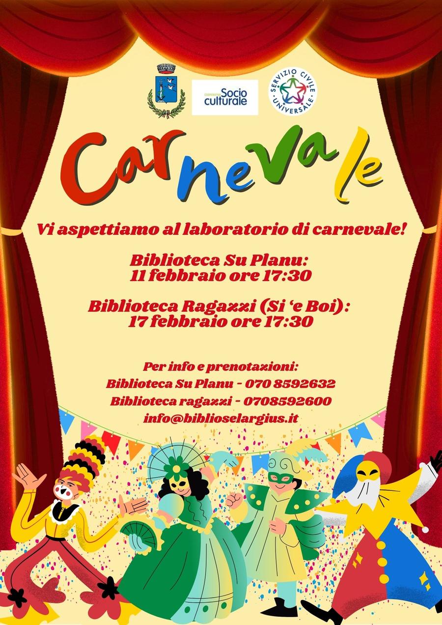 Selargius, tutto pronto per il Carnevale in biblioteca