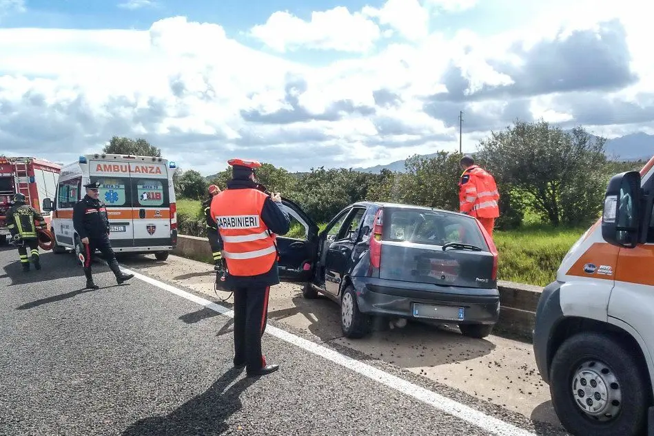 L'incidente stradale lungo la 130