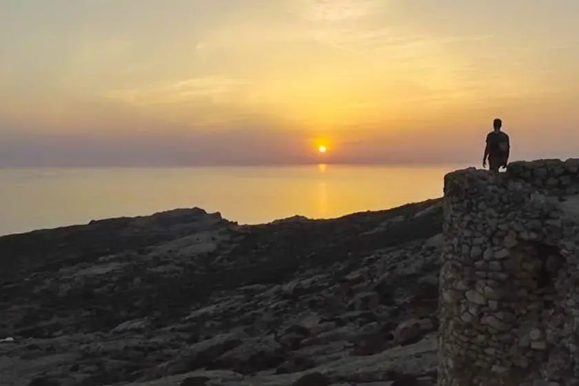 Asinara: la fortezza di Castellaccio vista di notte