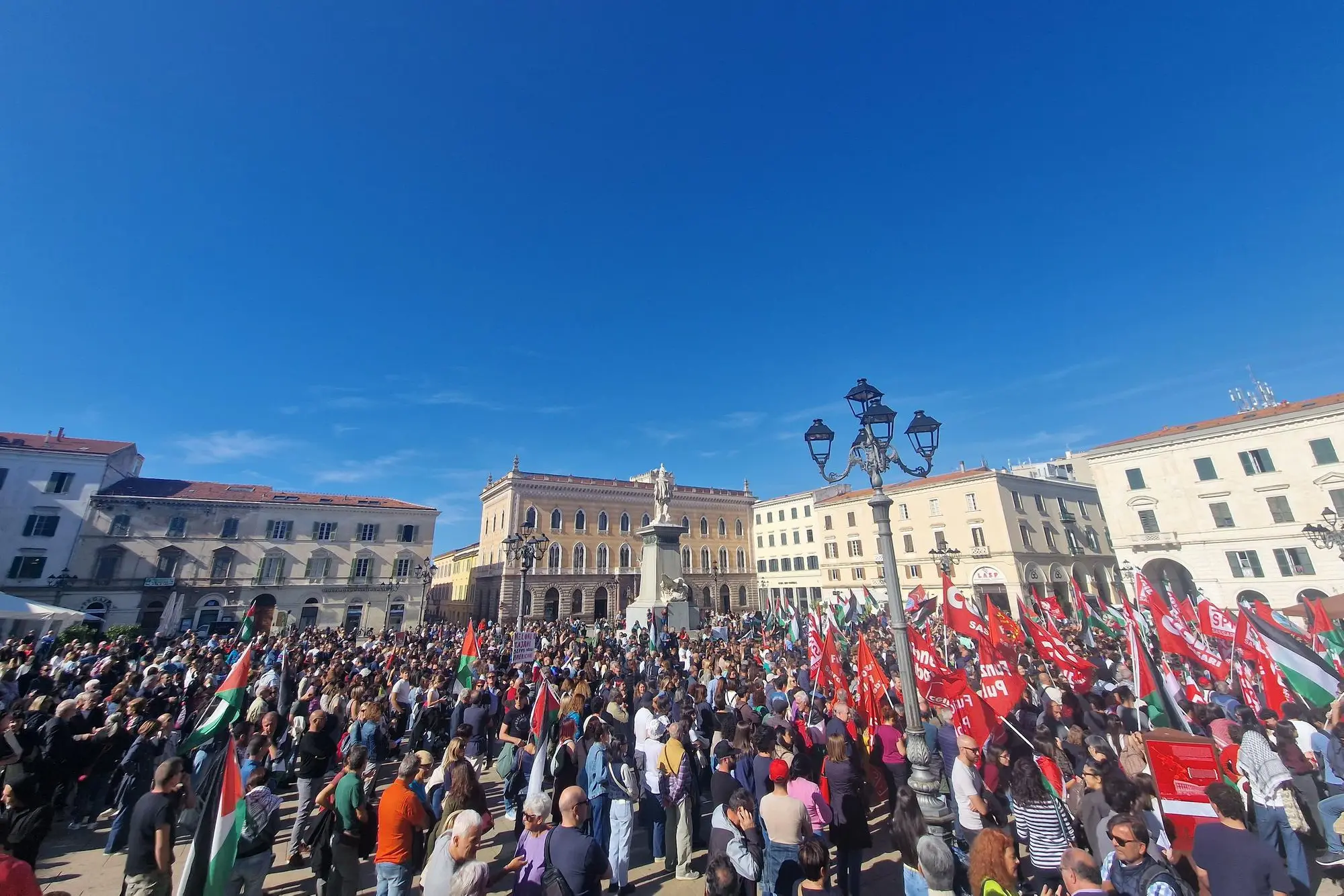 Piazza d'Italia a Sassari