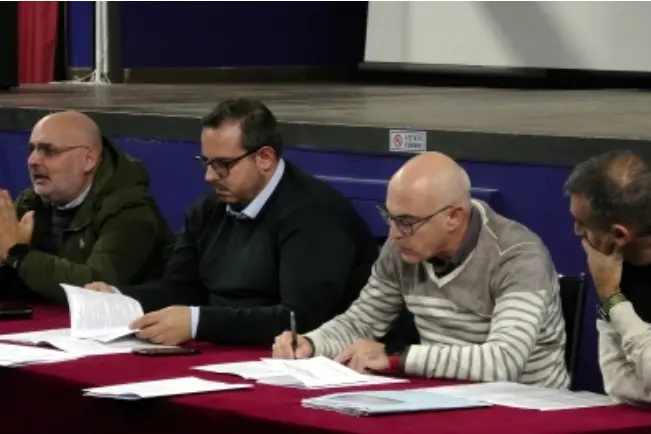 La firma del gruppo intercomunale protezione civile a Ossi (foto concessa)