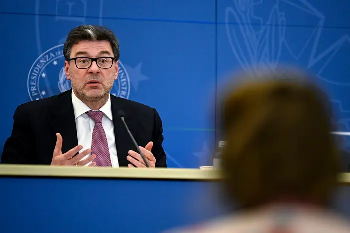 Il ministro dell'Economia Giancarlo Giorgetti (Ansa)