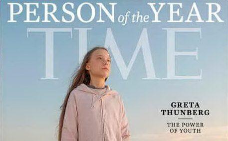 Greta Thunberg sulla copertina di Time (foto da Google)