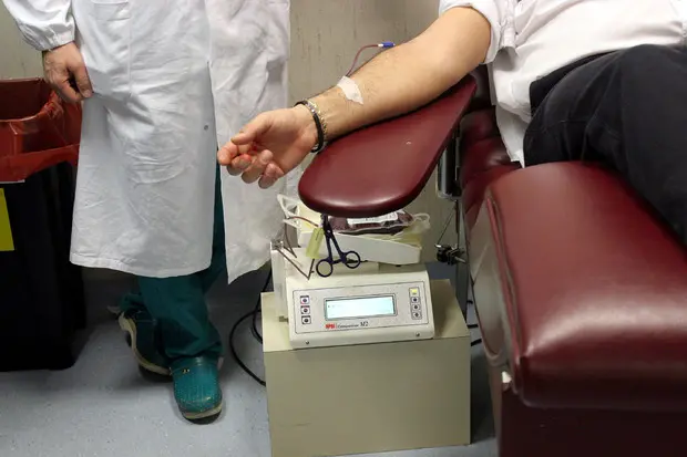 Donazione sangue (Ansa)