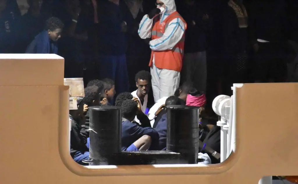 I migranti sono stati trasferiti in due centri del Comune di Palermo