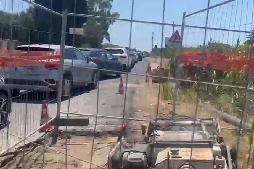 I cantieri per il Tyrrhenian Link sulla strada per il mare: disagi e rallentamenti