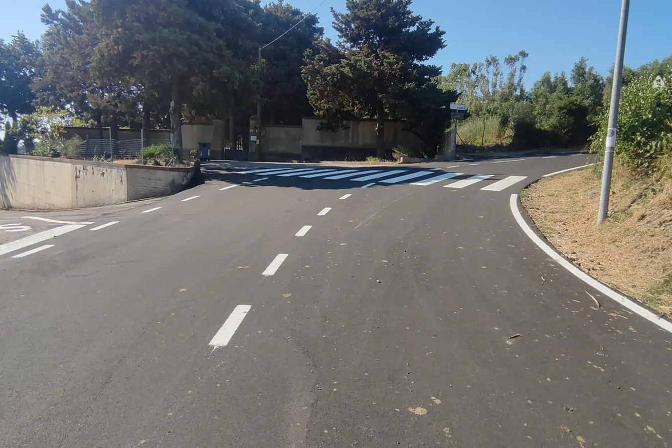 Una parte dei lavori realizzati sulle strade di Pau (foto concessa)