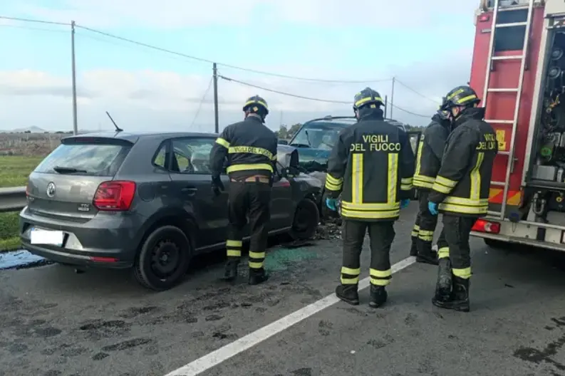 L'incidente a Settimo San Pietro (archivio L'Unione Sarda)