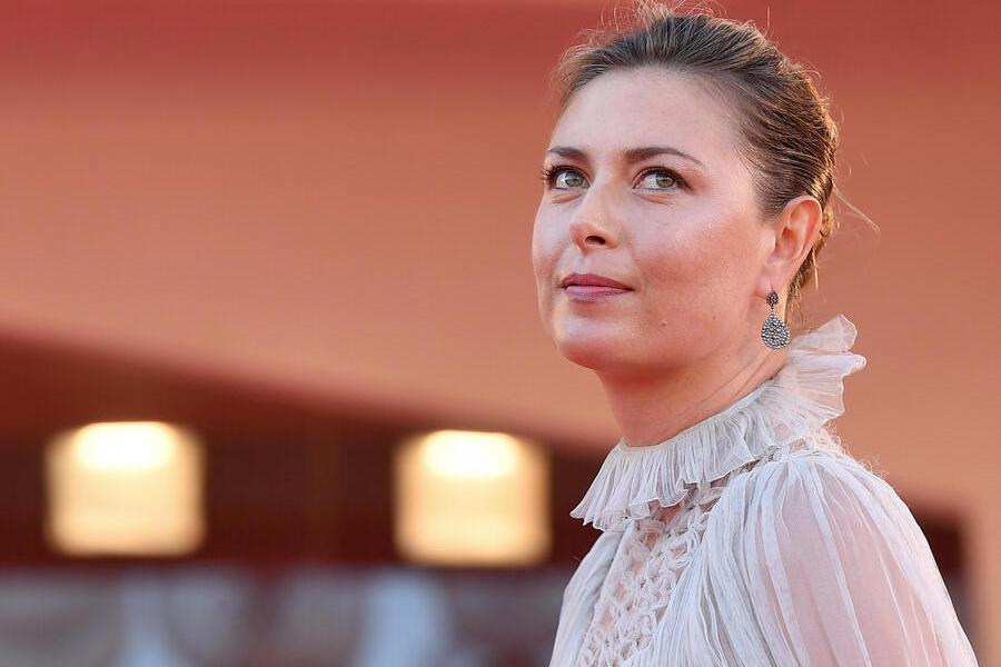 Former Russian tennis player Maria Sharapova arrives for the premiere of 'Illusions Perdues' during the 78th annual Venice International Film Festival, in Venice, Italy, 05 September 2021. The movie is presented in Official competition 'Venezia 78'at the festival running from 01 to 11 September. ANSA/ETTORE FERRARI