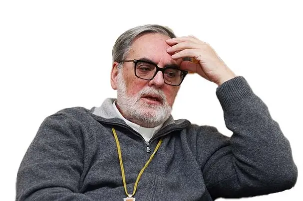 Olbia 15-1-2026. Il Vescovo della diocesi di Ampurias e Tempio, Dom Roberto Fornaciari. Foto Antonio Satta.