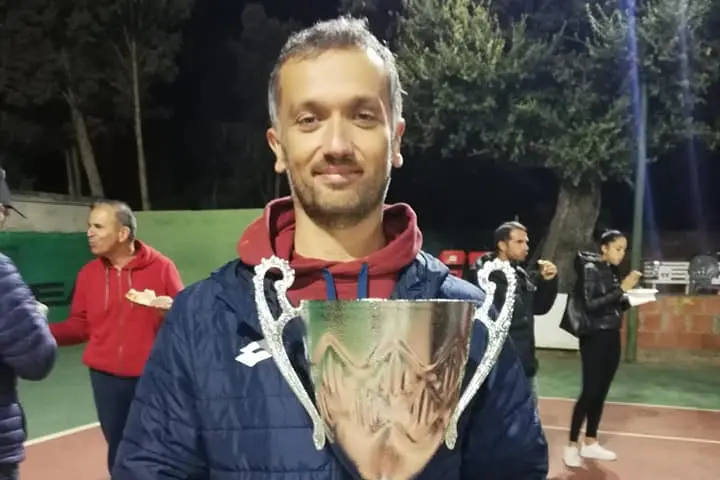 Il vincitore del torneo maschile Pierluigi Piredda (Foto Antonio Burruni)