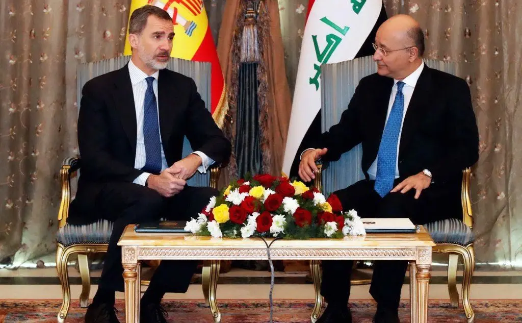 Il reale spagnolo si è confrontato col presidente iracheno