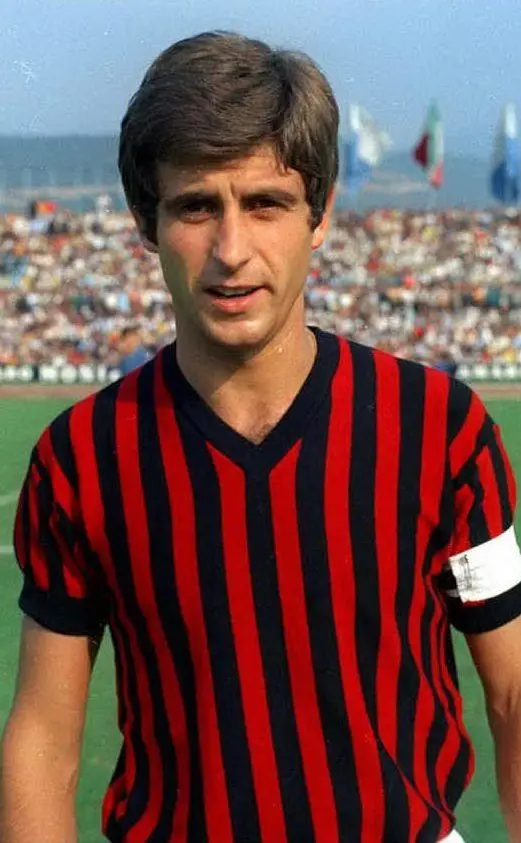 Rombo di tuono faceva coppia con il Pallone d'Oro 1969 Gianni Rivera (foto Wikipedia)