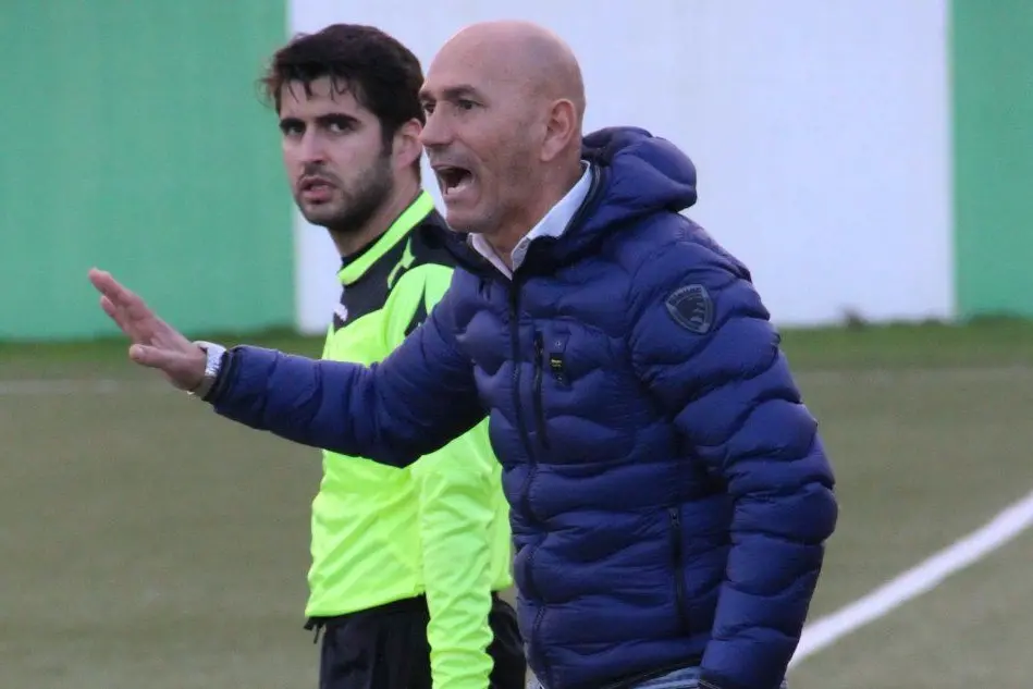 Pierluigi Scotto, allenatore del Sorso (foto Andrea Serreli)