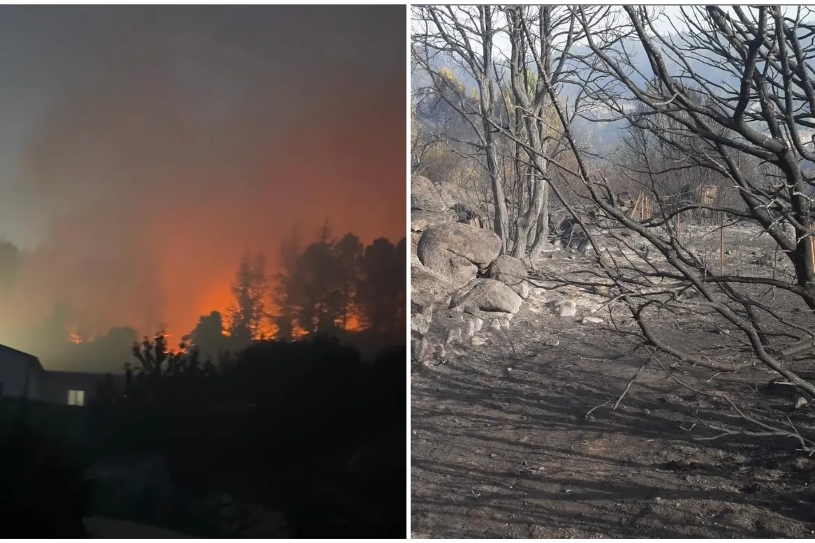 Arzana ferita dall’incendio, ma l’incubo non è finito: ancora in azione i Canadair