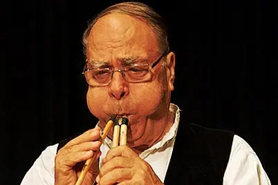 Il Maestro Luigi Lai e le sue launeddas (Foto archivio)