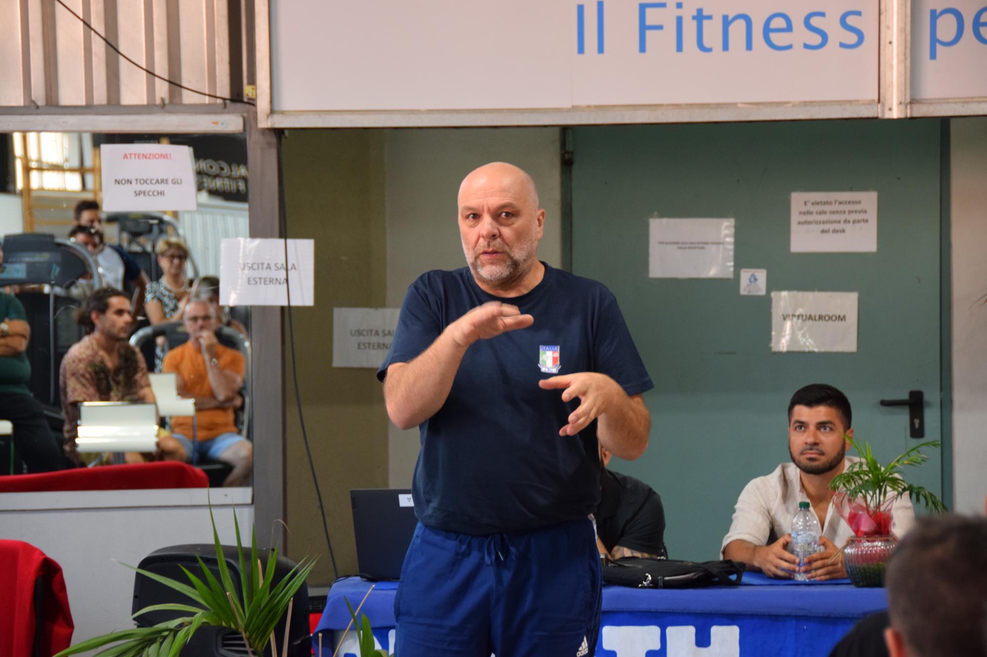 Sebastiano Corbu, durante la Convention Regionale allestita il 17 luglio a Cagliari dalla Fipe (foto c.a.m.)