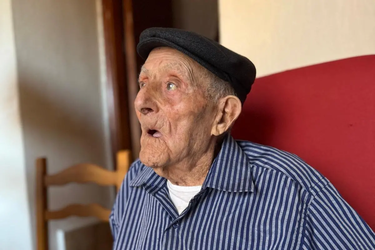 Bernardo Gessa nel giorno del suo 102esimo compleanno