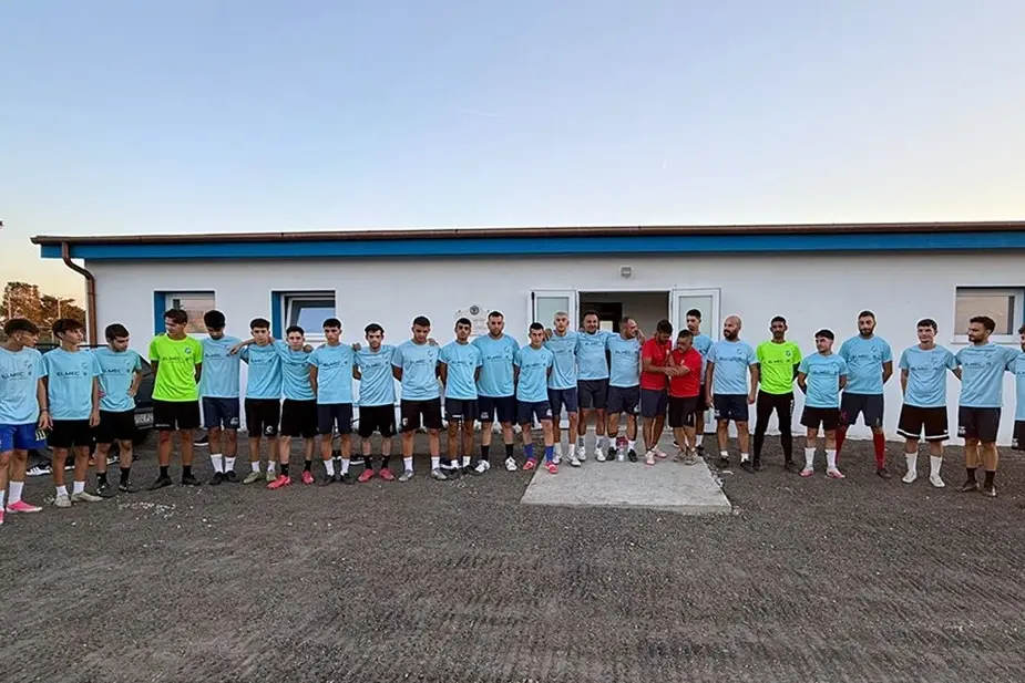 Foto di gruppo del Palmas Calcio (foto concessa)