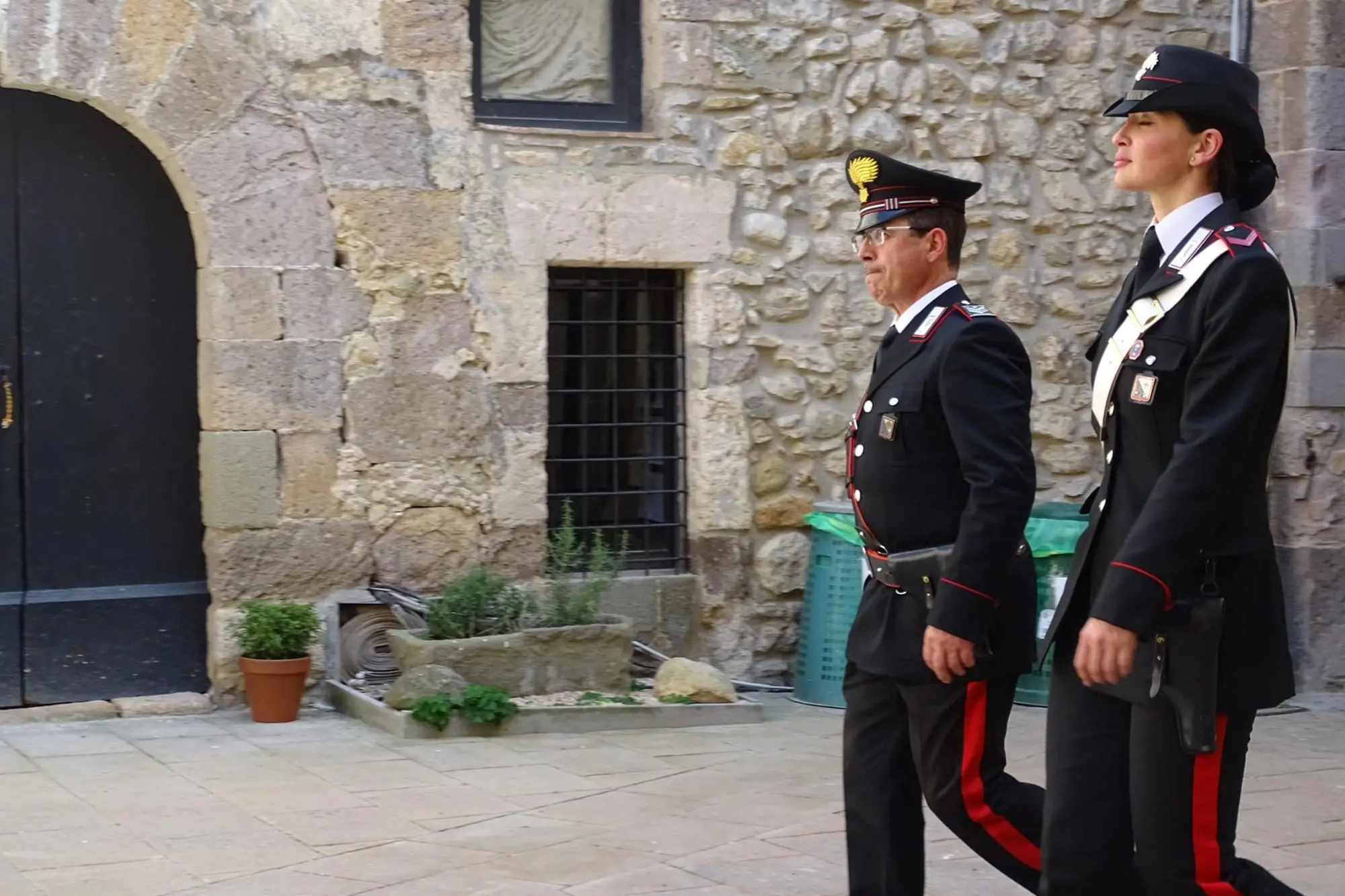 Militari in servizio (foto carabinieri)