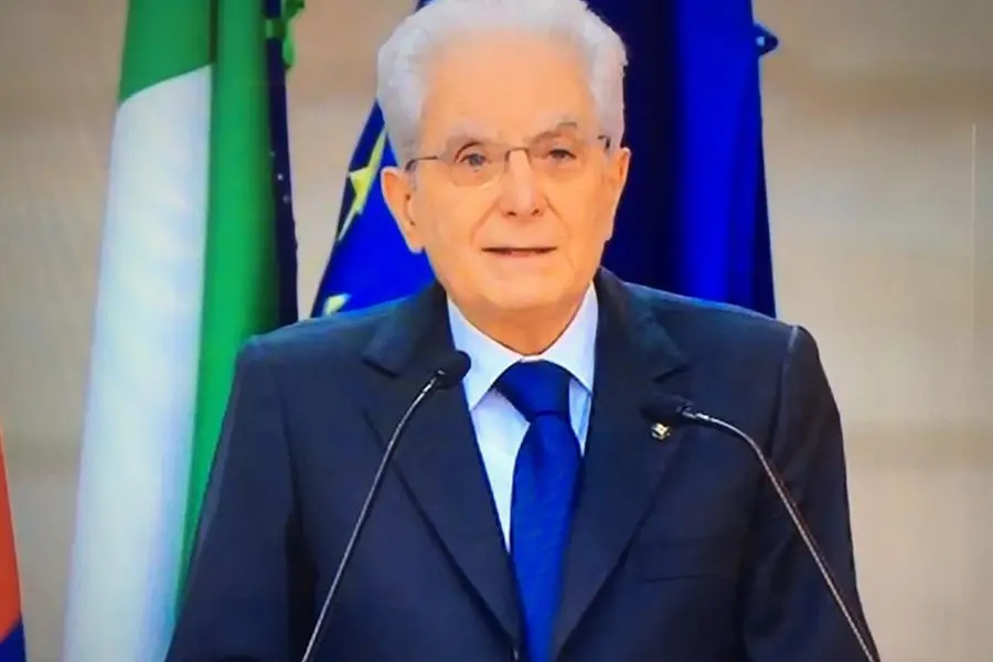 Il presidente della Repubblica Sergio Mattarella (frame video Quirinale)