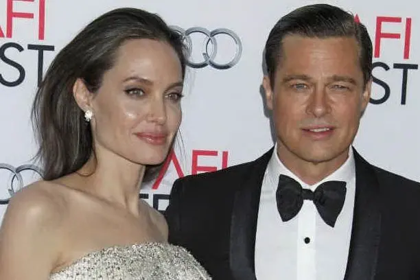 Brad Pitt e Angelina Jolie nel 2015 (Ansa)