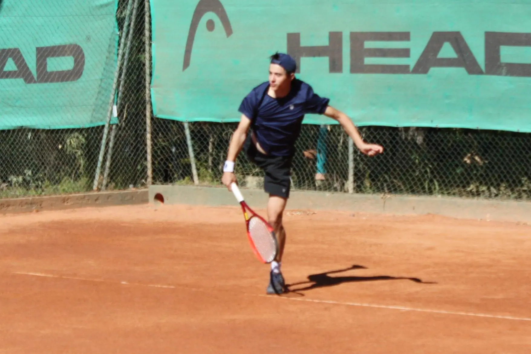 Tommaso Compagnucci in campo al Forte Village (foto Antonio Burruni)