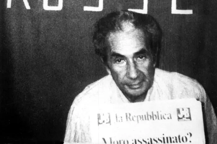 Aldo Moro nel covo delle Br (Ansa)