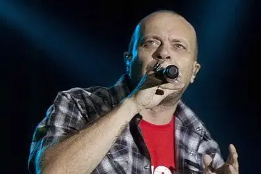 Max Pezzali ieri a Quartucciu (foto Daniela Zedda)