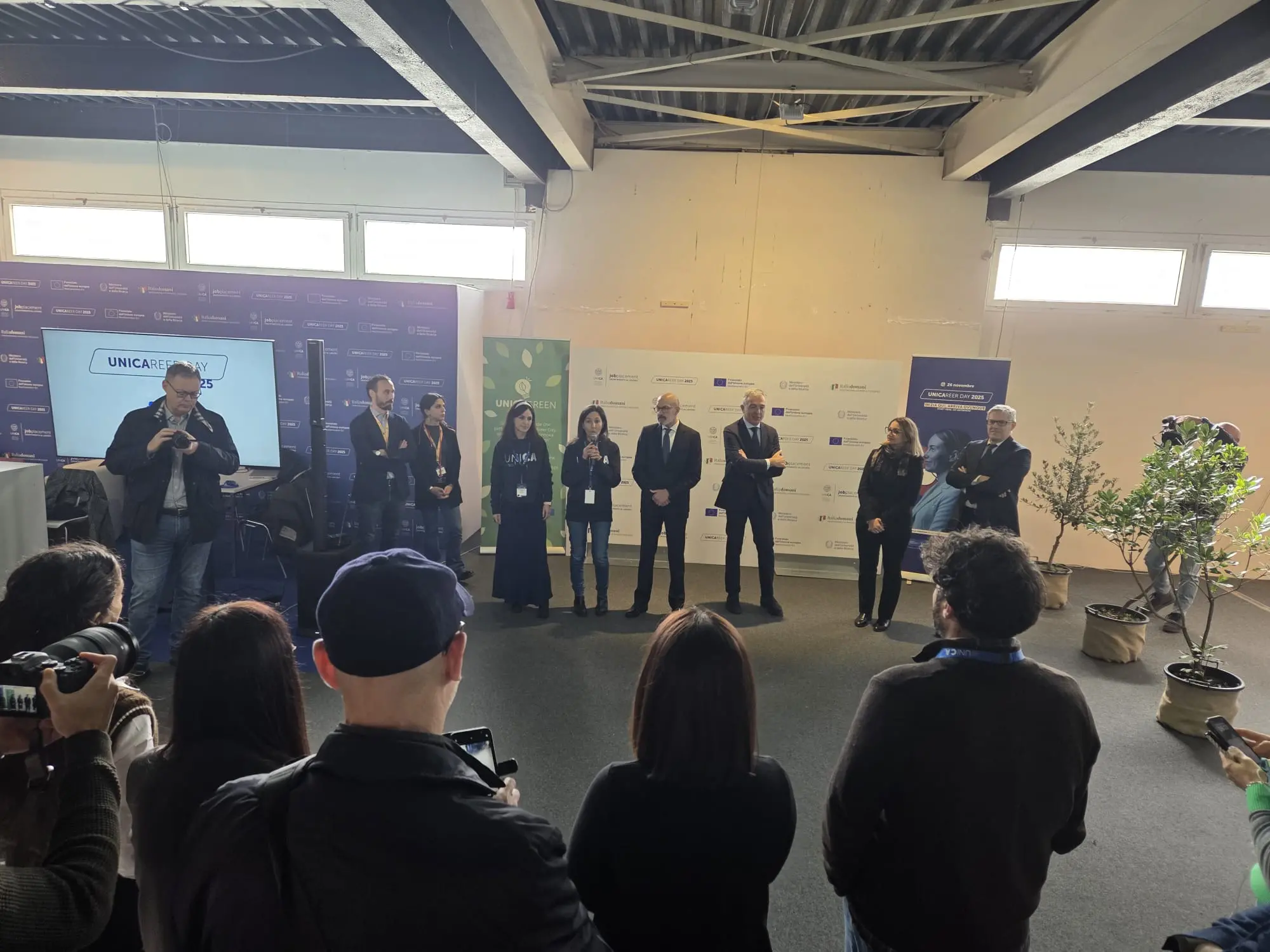 L'inaugurazione dell'UniCAreer Day 2025 (Foto Mascia)