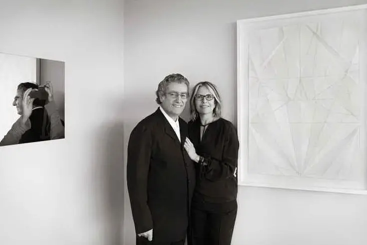 Giorgio Spanu e Nancy Olnick