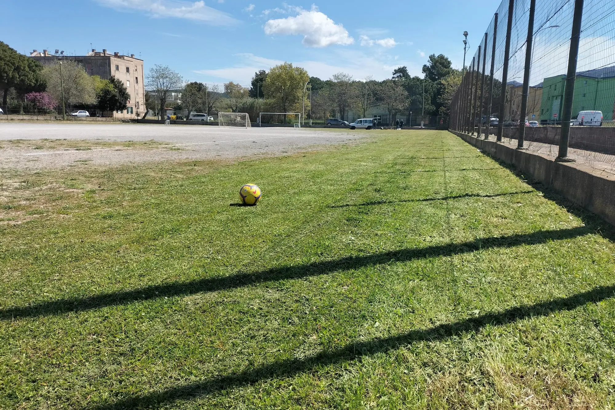 Il campo sportivo Santa Barbara. (foto Scano)