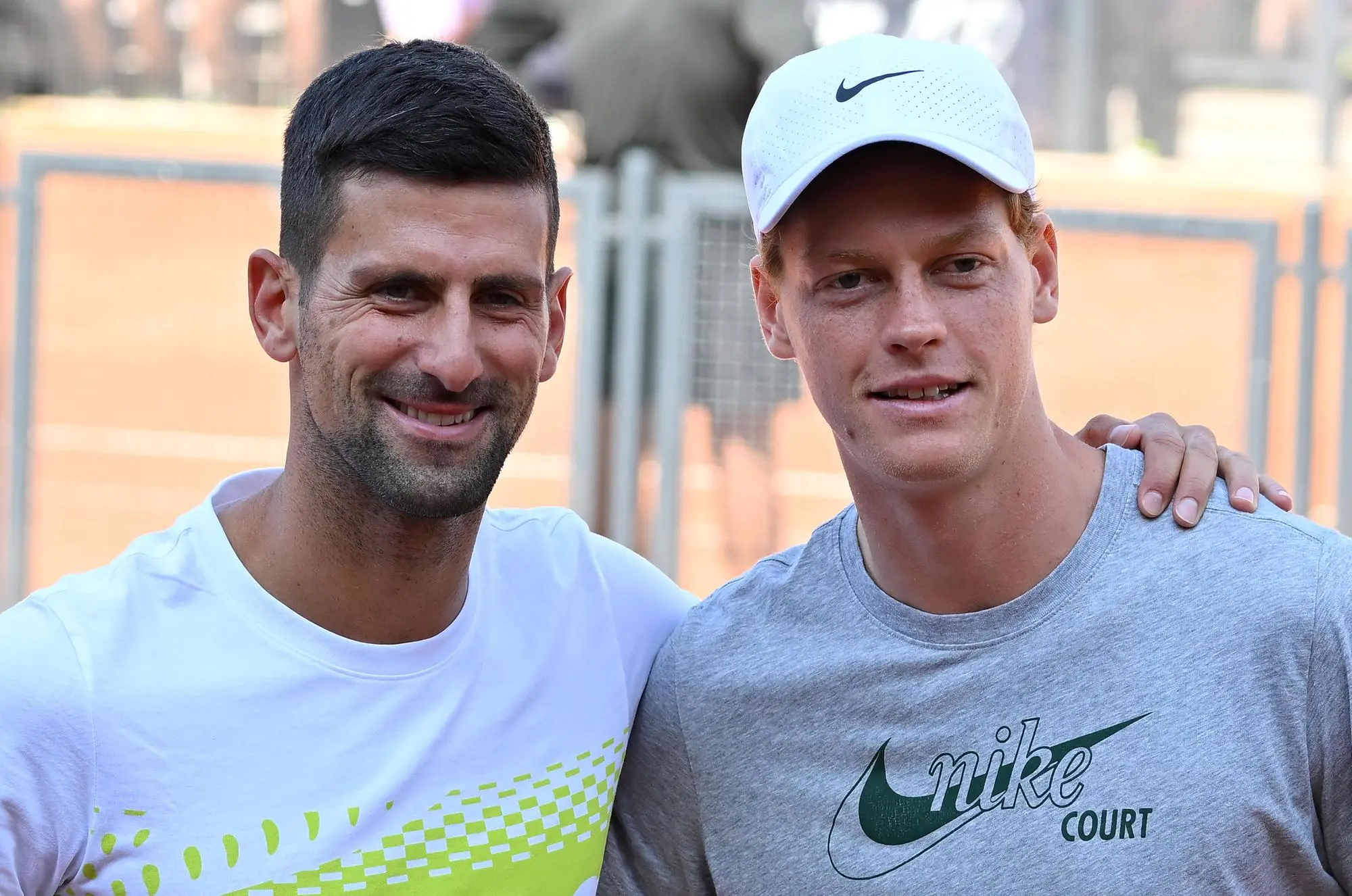 Novak Djokovic e Jannik Sinner  ANSA/ETTORE FERRARI
