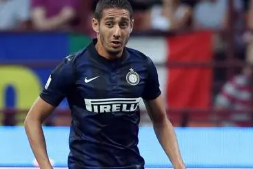 Belfodil with the Inter shirt (Ansa)