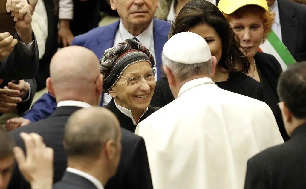 Con Emma Bonino, storica militante radicale