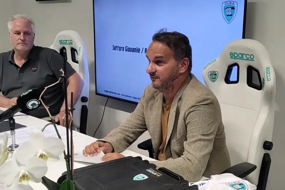 Fabrizio Lucidi con Benno Räber in sala stampa (foto Ilenia Giagnoni)