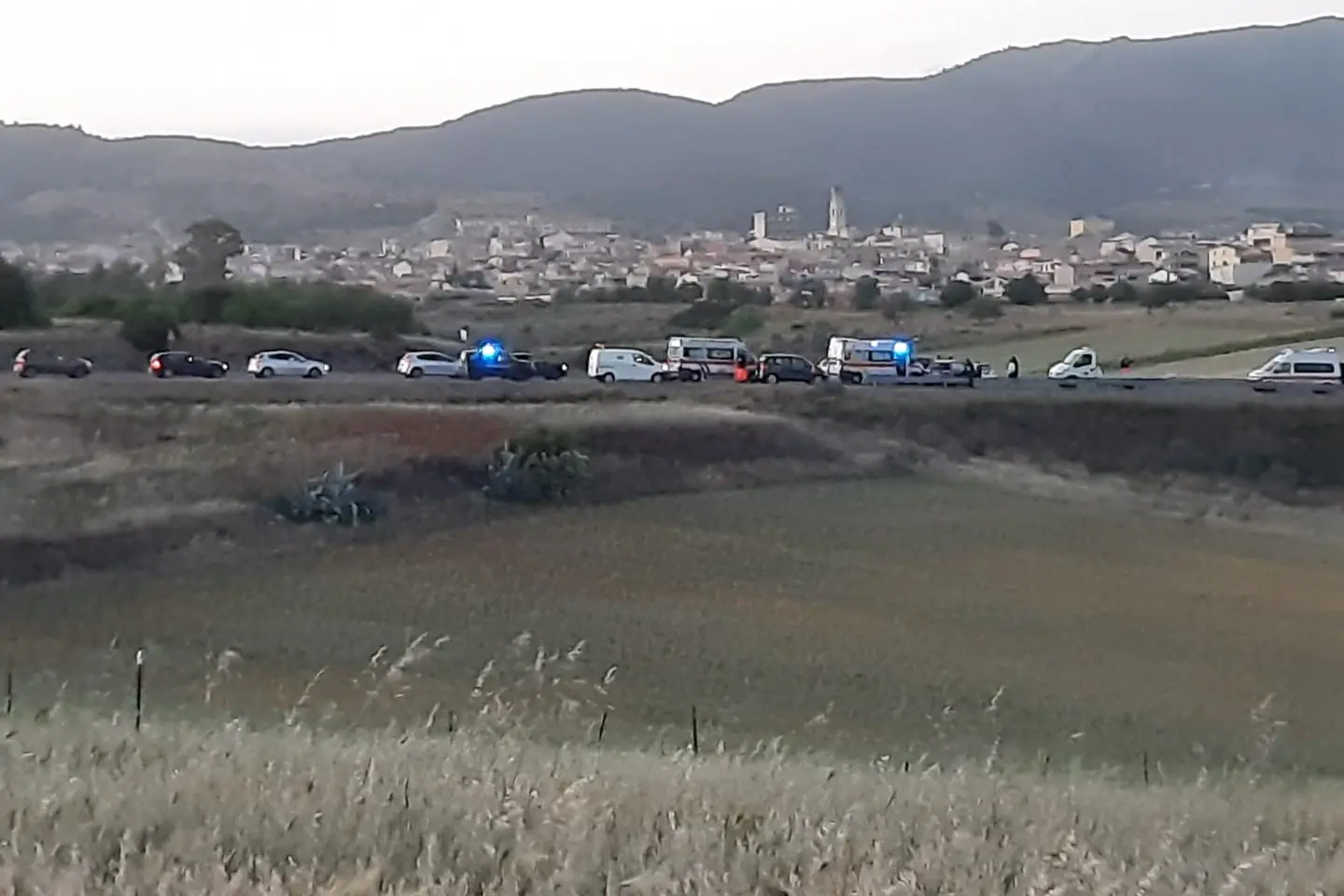 L'incidente (foto Serreli)