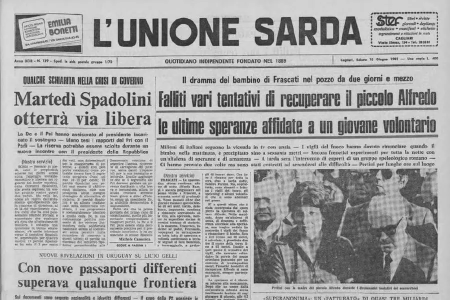L'Unione Sarda del 13 giugno 1981