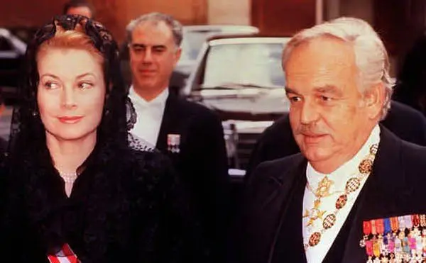 Con il marito qualche anno prima della morte