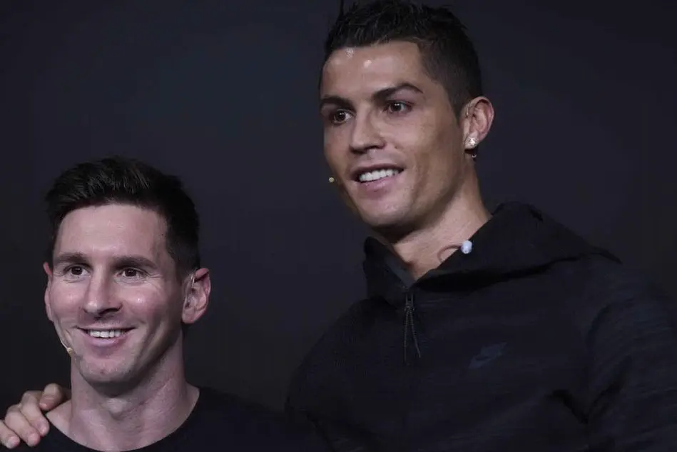 Lionel Messi e Cristiano Ronaldo (Ansa)