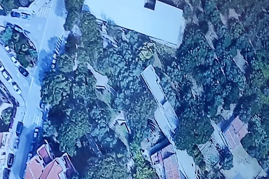 Una veduta aerea dell'ex Colonia Campestre (foto G. Marras)