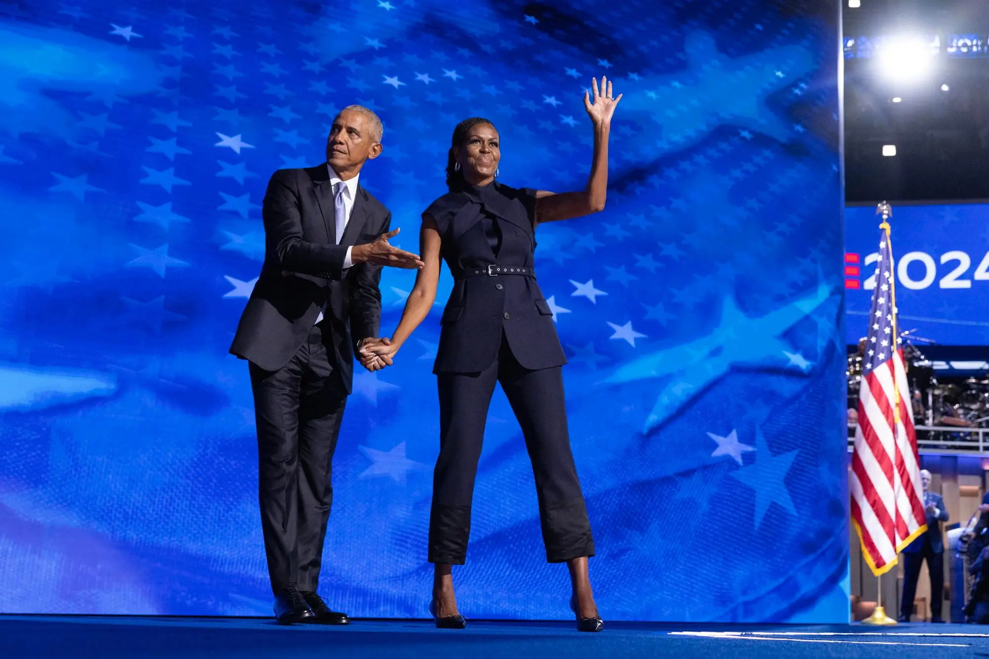 Barack e Michelle Obama (Ansa-Epa)