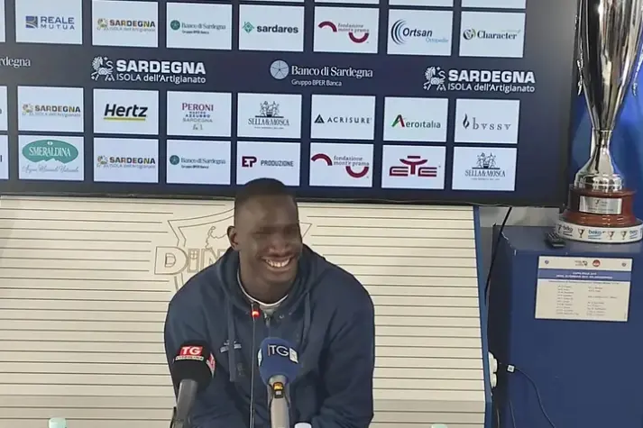 Ousmane Diop è stato anche capitano della Dinamo (foto G. Marras)