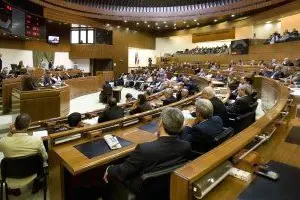 Una seduta del Consiglio regionale