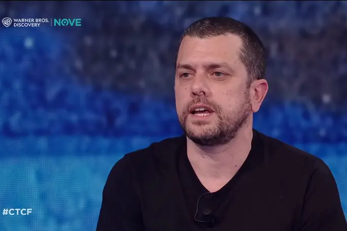 Alberto Trentini ospite da Fazio (frame Che tempo che fa)